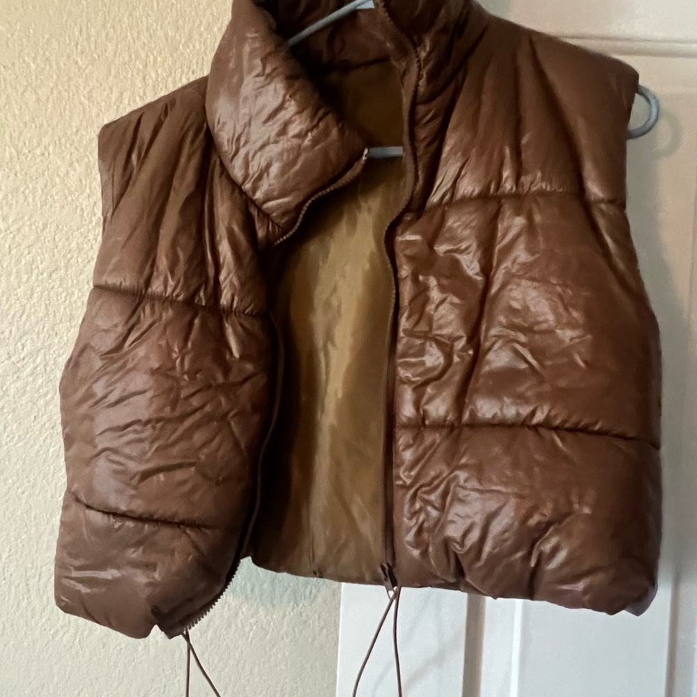 Brown Puffer Vest
